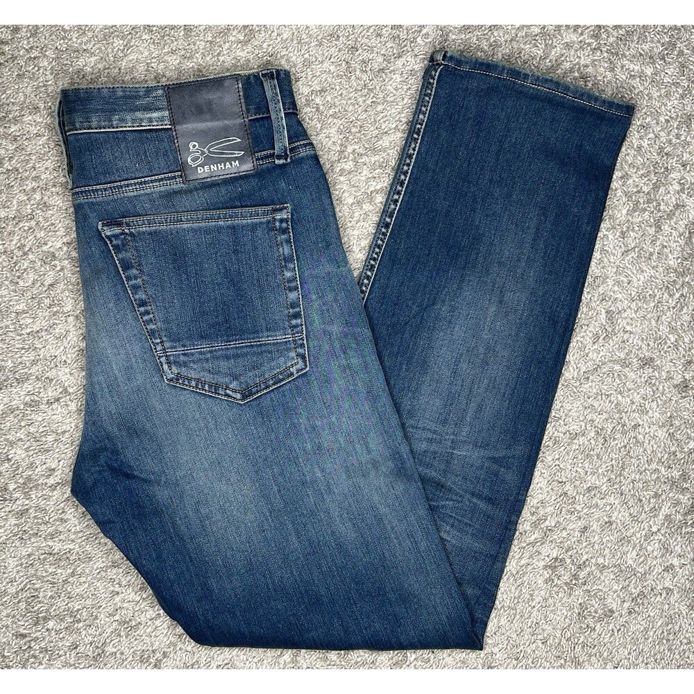 Denham Razor Men Jeans Slim Fit Denim Size W 31 L 34 Button Fly